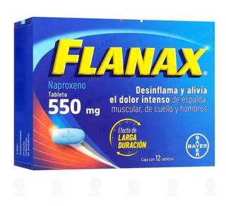 Flanax 550 Mg 12 Tabletas