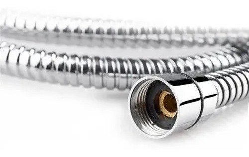 Imagen 3 de 3 de Kit De Ducha Teléfono Manguera Soporte Cromado Acero Inox