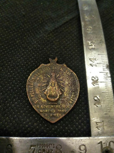 Medalla Antigua Peregrinacion Italiana Al Santuario De Lujan