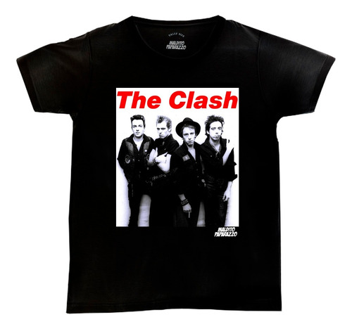 The Clash - Remera 100 % Algodón 