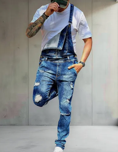 Overol De Mezclilla Para Hombre Mercadolibre Peto Negro Overol De