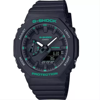Relógio Casio G-shock Gma-s2100ga-1adr *carbon Core Guard Cor Da Correia Preto Cor Do Bisel Preto Cor Do Fundo Preto