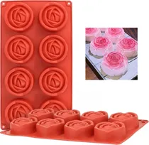 Comprar Molde De Silicon Rosas Cupcakes Gelatinas Jabones Reposteria
