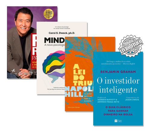 Kit Mindset + A Lei Do Triunfo + O Investidor Inteligente +1