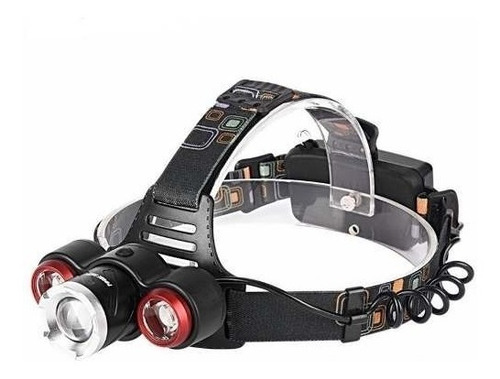 Lanterna De Cabeça T6 Led Cree Profissional Tática Recarregá