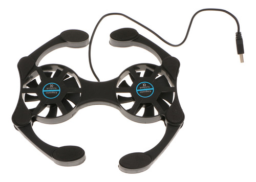 Portátil Usb Plegable Dos Ventiladores De 70mm Portátil