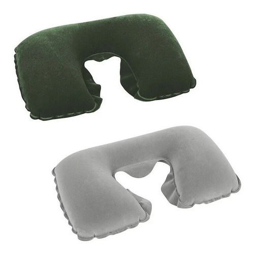 Almohada Viaje Inflable Portatil Ideal Bus Avion Auto Sillon