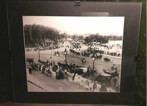 Antiguo Cuadro Foto Montevideo, Con Vidrio, Sana.