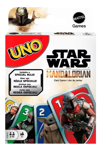 Uno Star Wars The Mandalorian Jogo De Cartas Original Mattel