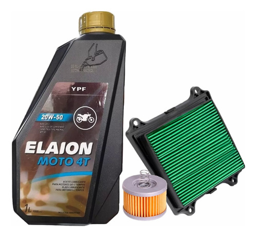 Kit Filtros Bajaj Rouser Ns 160 Aire Aceite + Mineral Elaion