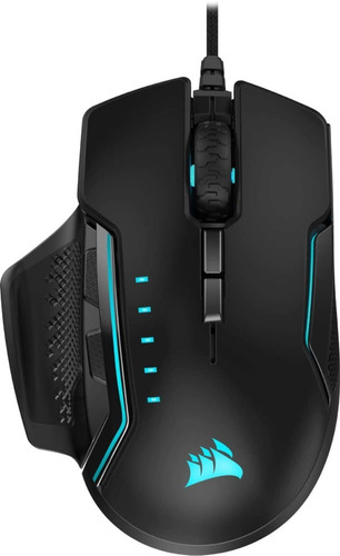 Mouse Gamer Corsair Glaive Rgb Pro 7 Botões 18000 Dpi Preto (Usado)