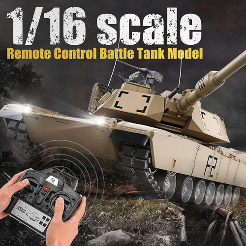 Rc Tanques Us M1a2 Abrams Ejército Tanque, Henglong 1: 16...