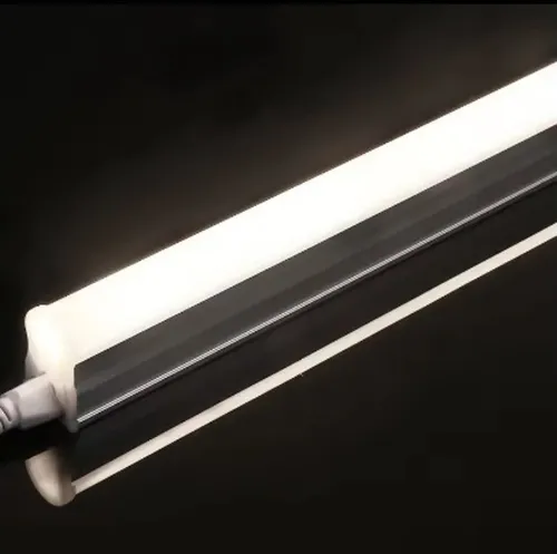 Lámpara 120cm Tubo Led T5 18w Con Base Empavonado Luz Neutra