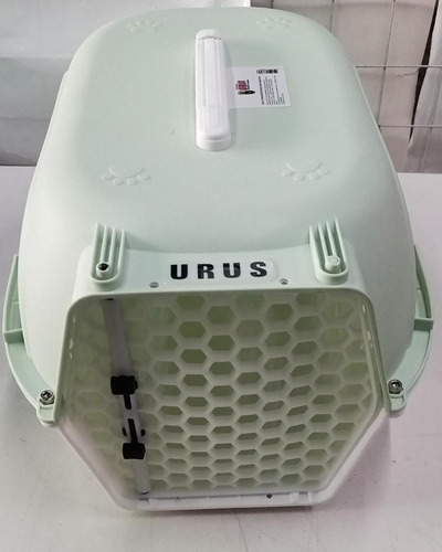 Transportadora P/ Perro Urus Mini Puerta Plastico Urhp-c01s Color Verde