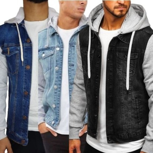 Imagen 2 de 2 de Casacas Manga Franela Moda Hombre