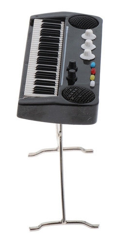 Imagen 10 de 12 de Paquete De 2 Teclados En Miniatura A Escala 1/12 Con Tuba