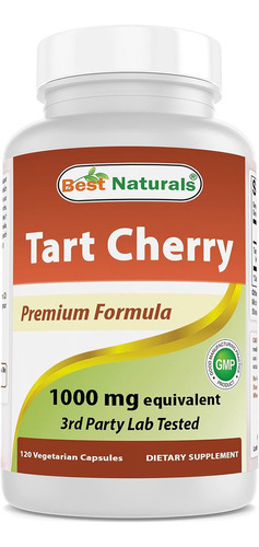 Best Naturals Tart Cherry1000 Mg 120 Cápsulas Sabor Sin Sabor