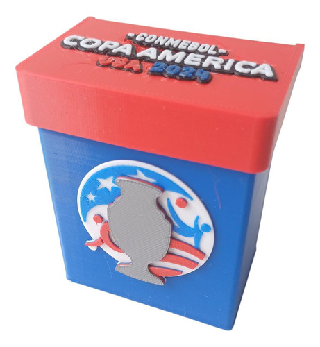 Caja Deckbox Figuritas Panini Copa America 2024 Impresion 3d