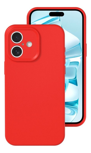 Capa De Silicone Para iPhone 13, Cor Sólida E Antimanchas
