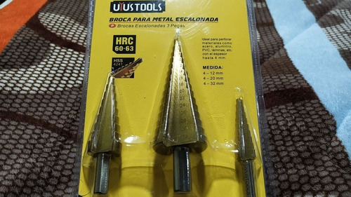 2 Set Brocas Cónicas Escalonadas 3 Unidades - Envio Gratis