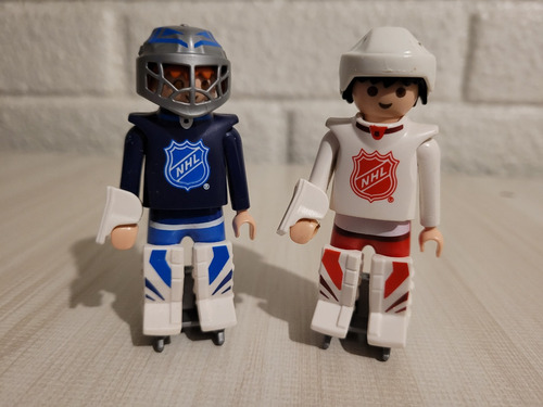 Playmobil, Pack 141 De 2 Jugadores De Hockey En Buen Estado