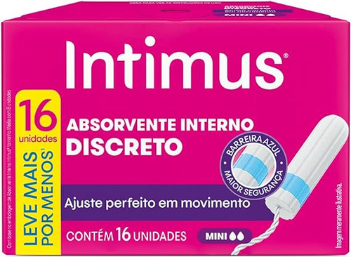 Intimus Absorvente Interno Discreto Mini Com 16 Unidades