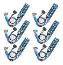 Comprar Riser Pci Express 16x 1x 6-pin A Sata Usb 3.0 Btc Eth. New