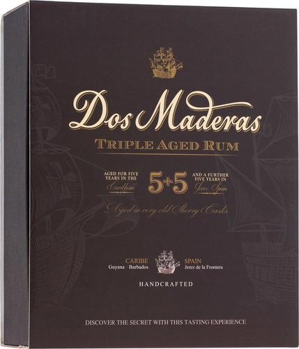 Ron Dos Maderas 5 + 5 P X Sistema De Solera Origen España.
