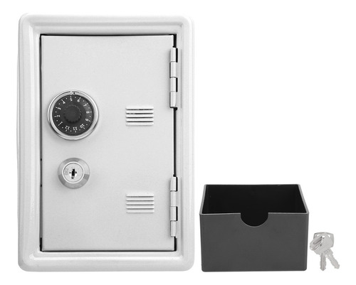 Caja De Seguridad De Metal Mini Llave, Dinero En Efectivo, C