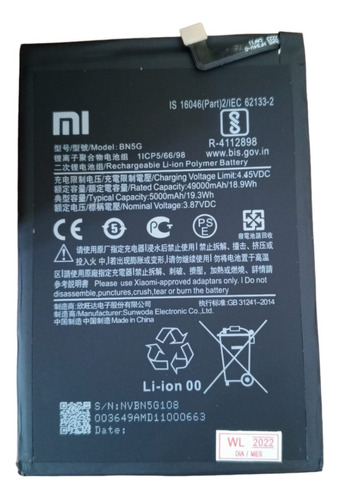 Bateria Xiaomi Redmi 10c (3814)