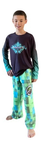 Minecraft - Pijama Largo Unisex Todos Los Talles