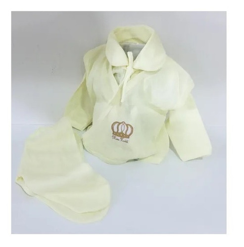 1 Vestido + 2 Pijaminhas Para Bebê Reborn Roupinha Enxoval