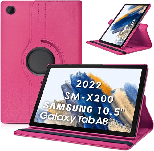 Case Funda Para Galaxy Tab A8 10.5 X200 X205 Fucsia