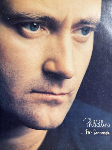 Lp Phil Collins Pero Seriamente Vinilo Original 1989 Insert