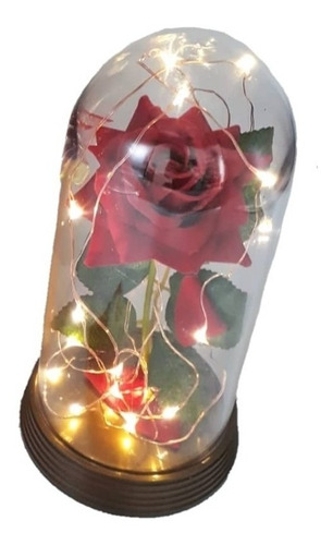 Kit 15 Luminárias A Rosa Encantada A Bela E A Fera 20 Cm