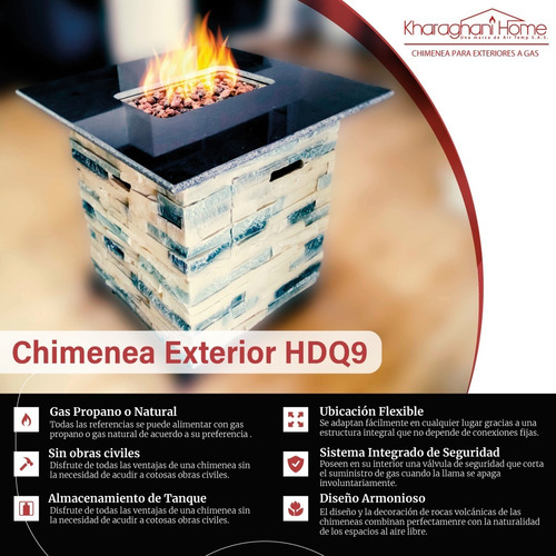 Imagen 3 de 4 de Chimenea A Gas Para Exteriores