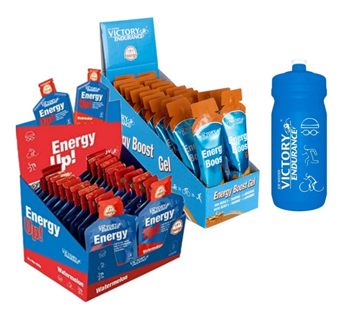  Gel Energetico Energy Up + Energy Boost + Caramañola Importada Victorty Gratis!  Victory