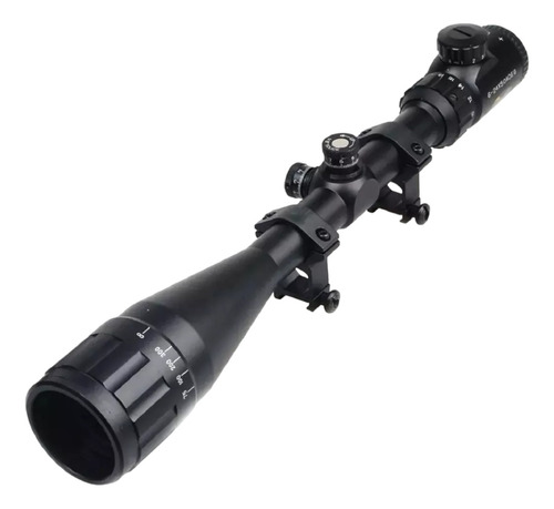 Mira Telescopica Rifles Pcp Caza Iluminada 6-24x50 Riel 11mm