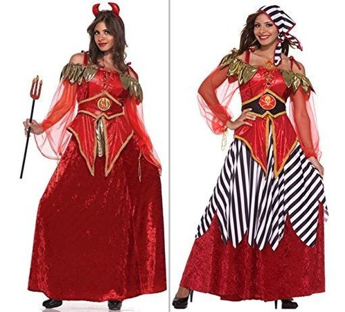 Disfraz Mujer - 2-in-1 Devil - Pirate Costume Adult - Standa