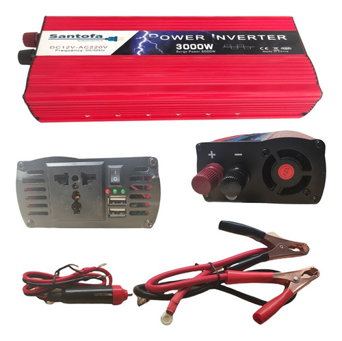 Inversor De Corriente Para Auto De 12v A 220v Usb 3000w 