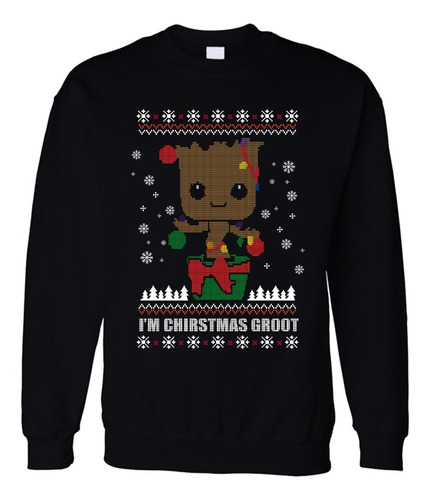 Sudadera Anime Navidad Ugly Christmas Sweater Groot 02