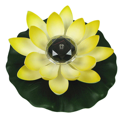 Lámpara Led Flotante De Loto, Luz Solar Led Flotante De