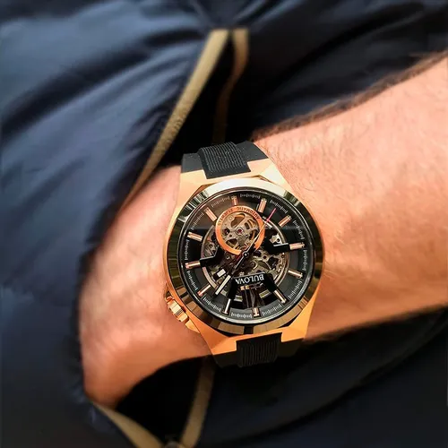 Reloj bulova skeleton deals