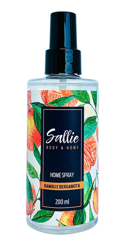 Home Spray Bambu E Bergamota - Sallie Body & Home 200ml