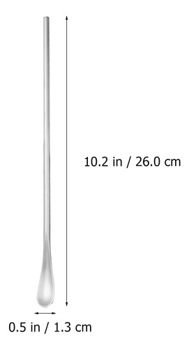 Cucharas Para Remover Café, 4 Unidades, Con Mango Largo, Mul