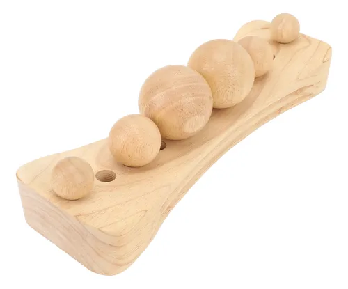 Camilla De Masaje De Madera, Elástica, Cuello, Espalda, Cade