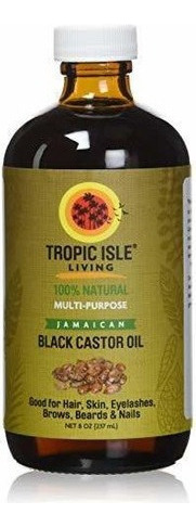 Isla Tropico Viviendo El Aceite De Ricino Negro Jamaicano, 8