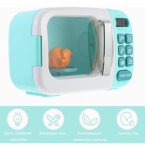Juguete Simulado Para Niños Con Horno Microondas, Juguete De