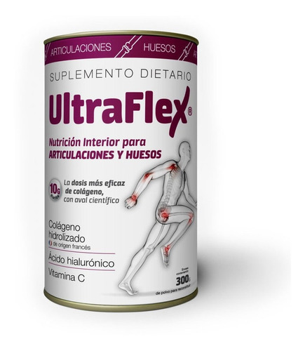 Ultraflex Colageno Hidrolizado Articulaciones Huesos X 300 G