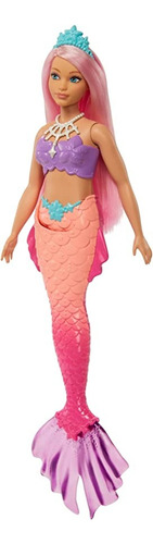 Barbie Dreamtopia - Muñeca De Sirena (curva, Pelo Rosa)